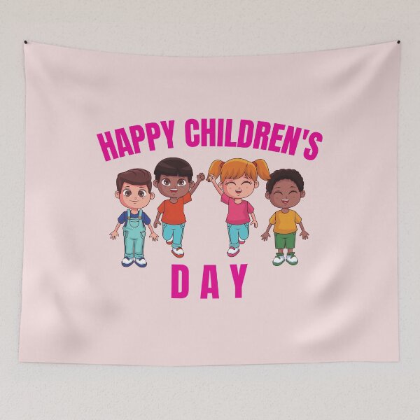 Item preview, Happy world children's day designed and sold by PeaceyArt.