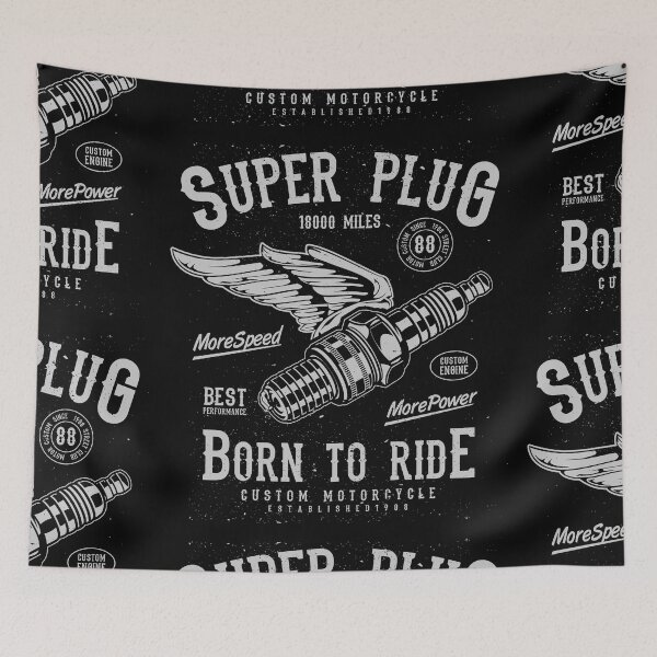 Item preview, Super Plug Born to Ride designed and sold by lunegreiros.