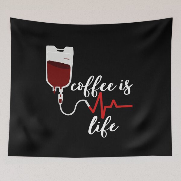 Item preview, COFFEE IS LIFE | COFFEE MORNING | CUP OF COFFEE designed and sold by CeraRoss.