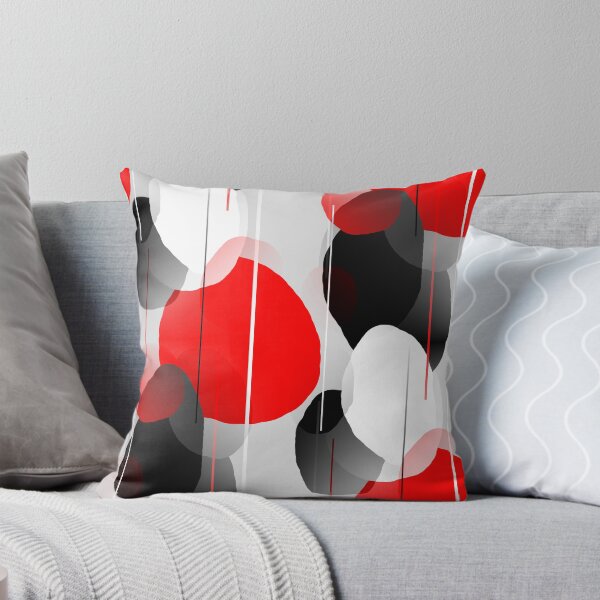 Item preview, Modern Anxiety Abstract - Red, Black, Gray designed and sold by MellowCat.