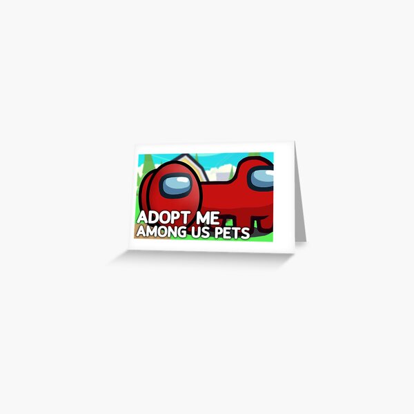 Adopt Me Pets Greeting Cards Redbubble - roblox adopt me neon pig