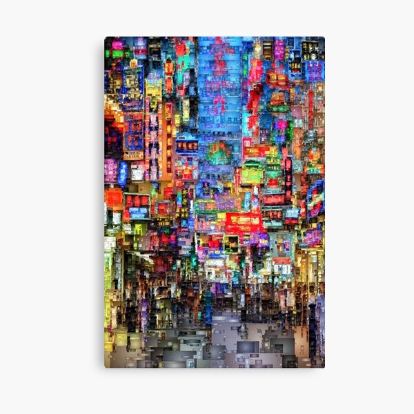 Hong Kong City Nightlife Canvas Print