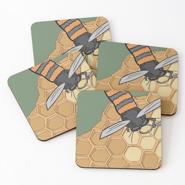 Item preview, Honeybee Tasting Honey From the Honeycomb designed and sold by Otter-Grotto.