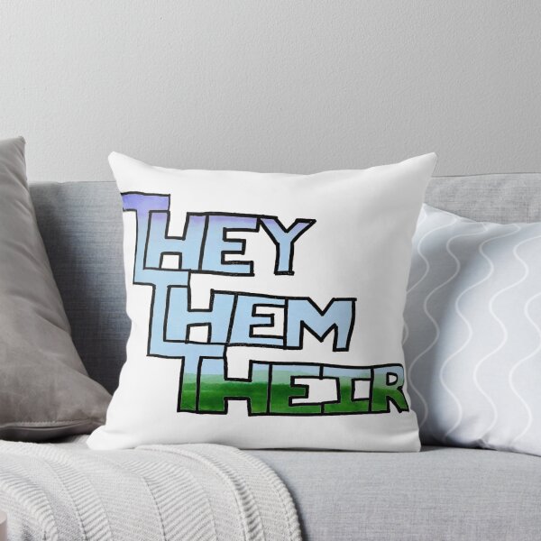 Item preview, They Them Their in Genderqueer Pride Colors designed and sold by tristiannovack.