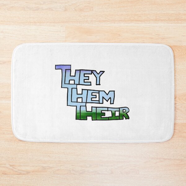 Item preview, They Them Their in Genderqueer Pride Colors designed and sold by tristiannovack.