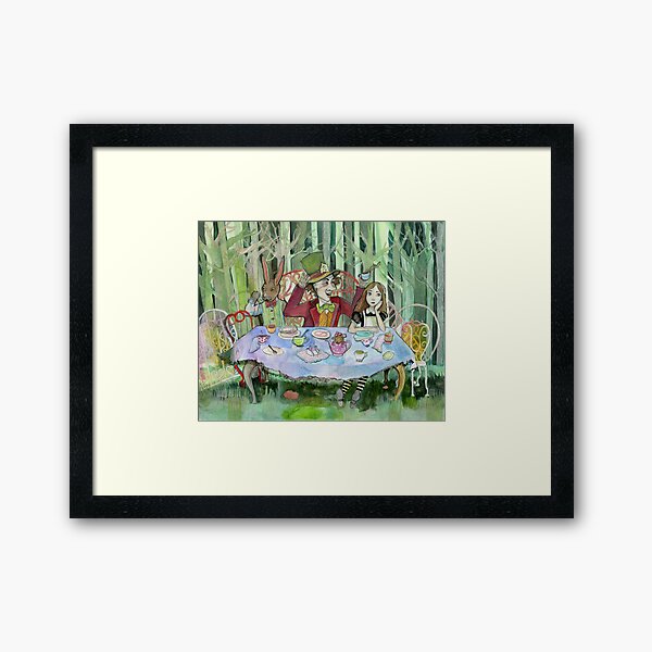 Alice and the Mad Tea Party Framed Art Print