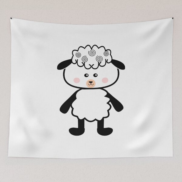 Item preview, Cute Kawaii Baby Sheep designed and sold by lovelyandcute.