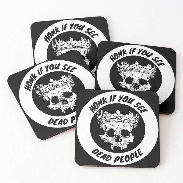 Item preview, Honk If You See Dead People - Funny Skull design designed and sold by LordAudes.