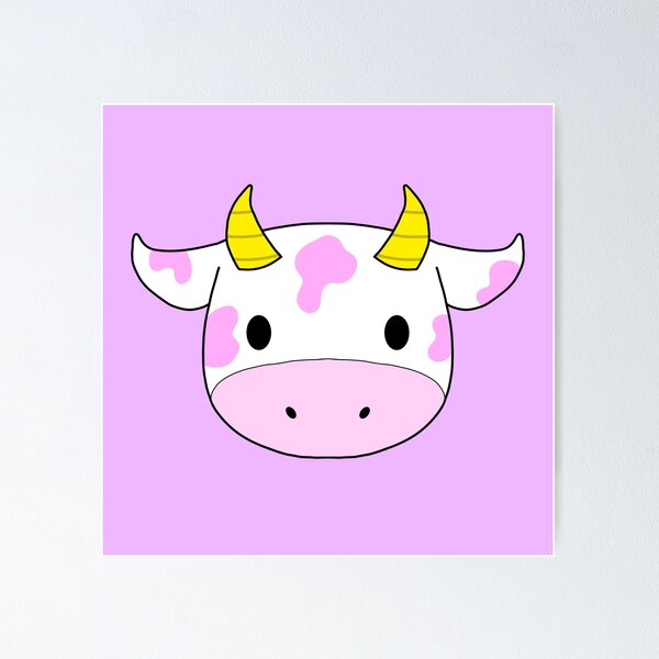 Chocolate Cow kawaii Poster for Sale by MayBK