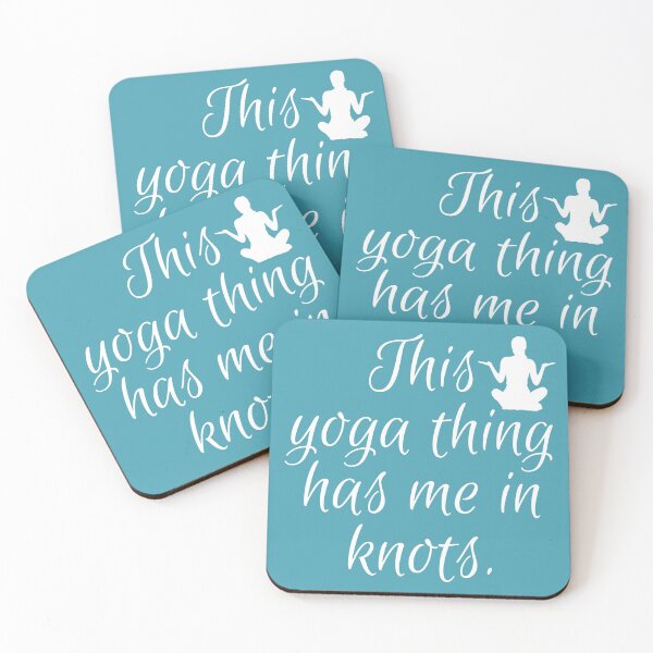 Item preview, Funny Yoga, White Silhouette Yoga Pose designed and sold by WhimsicaliTee.