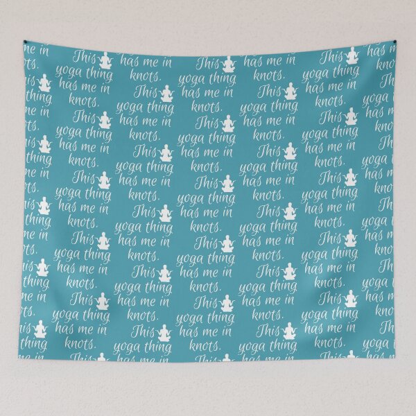 Item preview, Funny Yoga, White Silhouette Yoga Pose designed and sold by WhimsicaliTee.