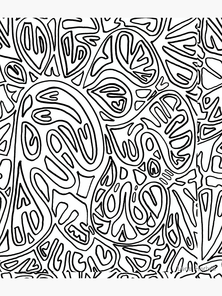 Doodle Print by LenaYH