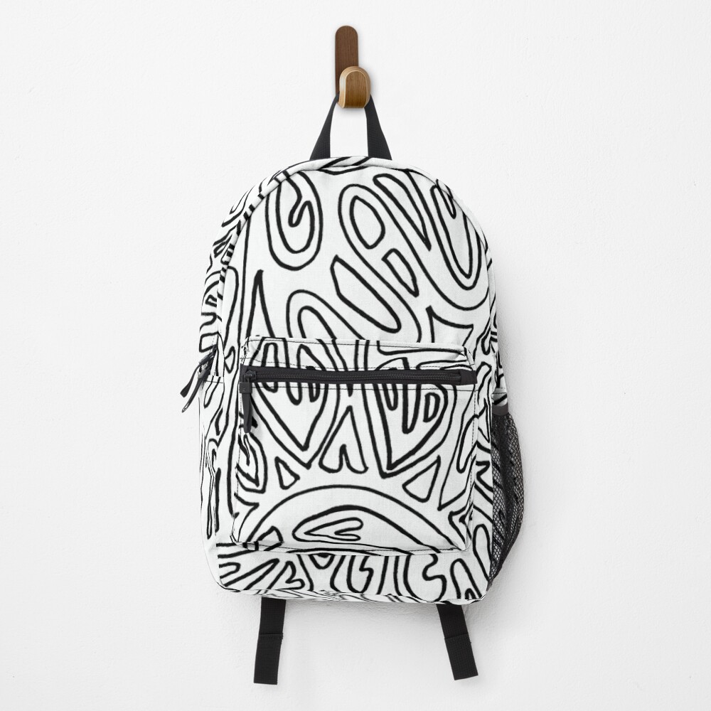 Doodle Print Backpack
