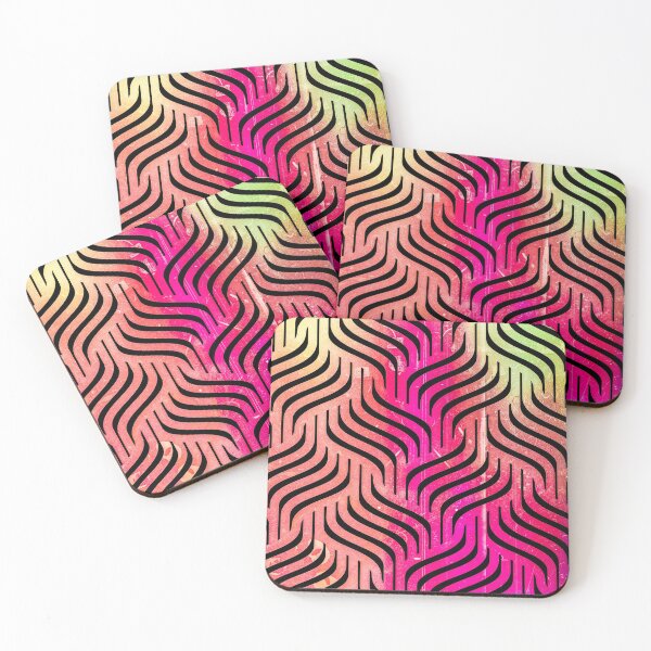 Item preview, Hot Pink Wavy Diamonds Pattern  designed and sold by Designs By YL.