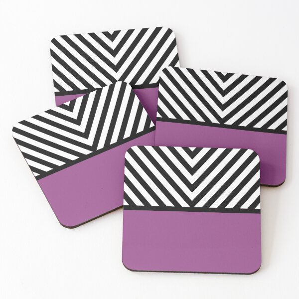 Item preview, Willowherb Purple V Stripes designed and sold by OddPop.