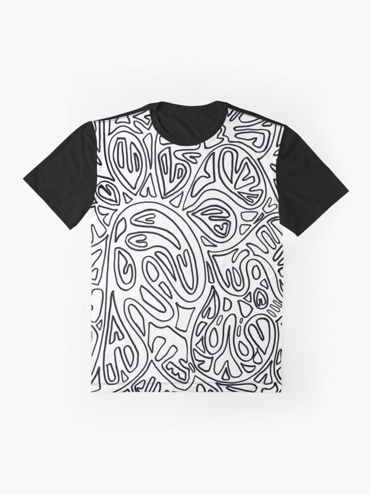 Alternate view of Doodle Print Graphic T-Shirt
