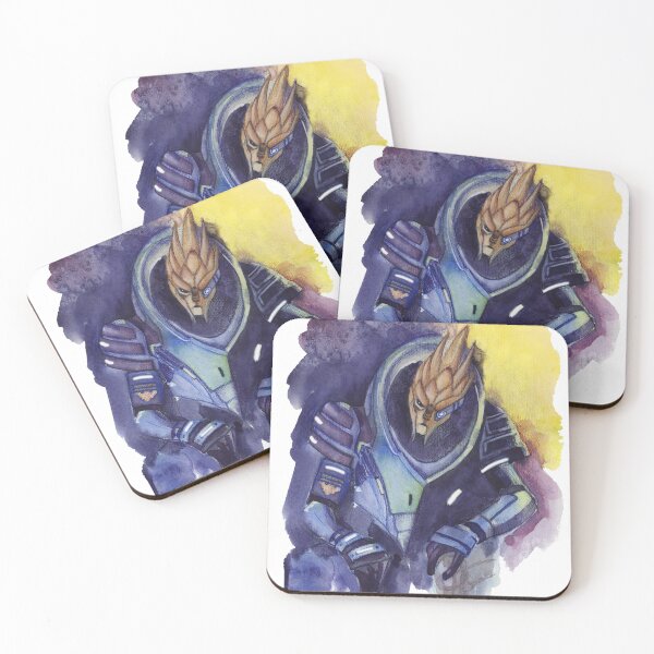 Item preview, Mass Effect Archangel Garrus Vakarian Watercolor designed and sold by UrgwenArt.