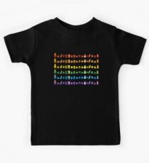 Rainbow Super Mario - Horizontal Version 1 Kids Tee