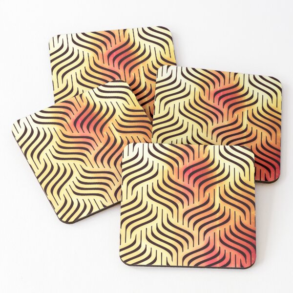 Item preview, Orange Wavy Diamonds Pattern  designed and sold by Designs By YL.
