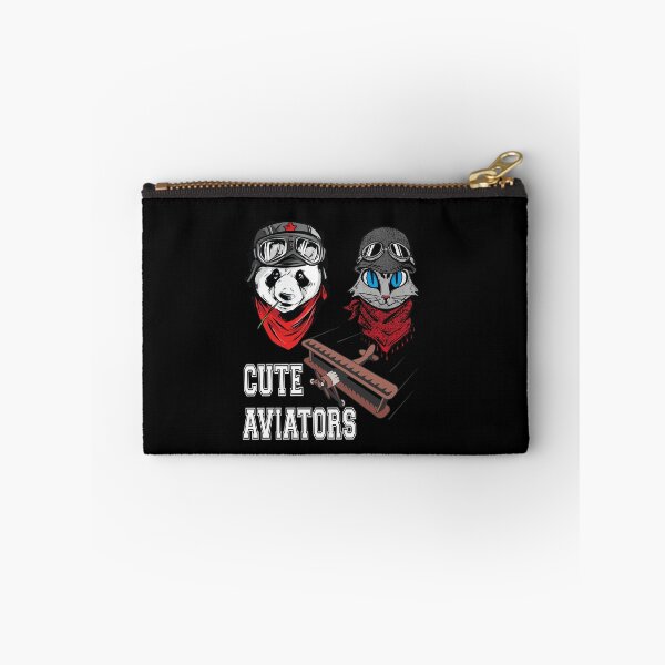Item preview, Panda and cat couple in flying hats and goggles designed and sold by ajtechdesigns.