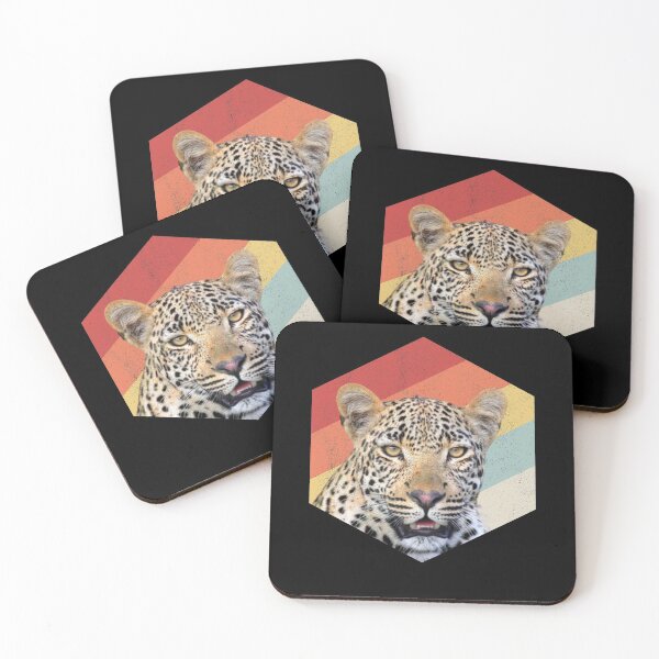 Item preview, cute leopard animal art retro vintage gifts designed and sold by alaechamlal.