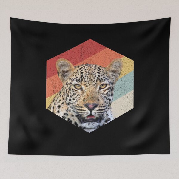 Item preview, cute leopard animal art retro vintage gifts designed and sold by alaechamlal.