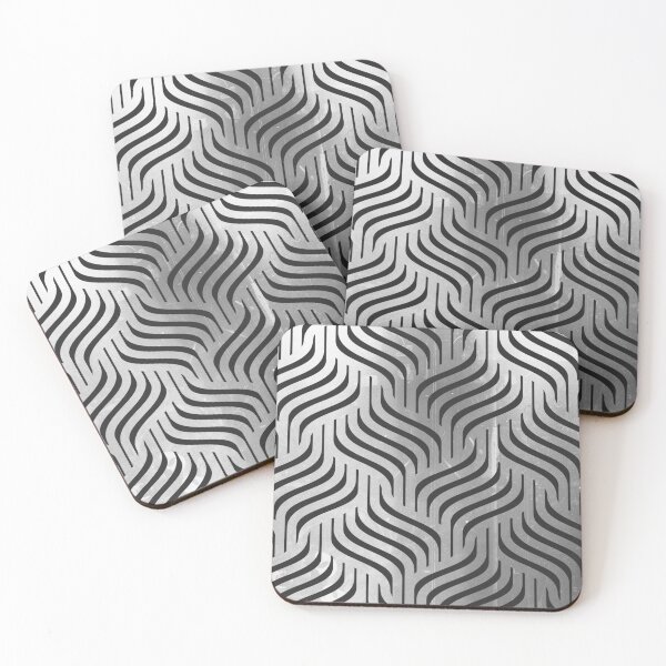 Item preview, Grey Wavy Diamonds Pattern  designed and sold by Designs By YL.