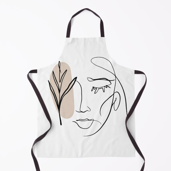 Item preview, Tropical Leaf & Female Face Line Art designed and sold by Dollfacedesign.