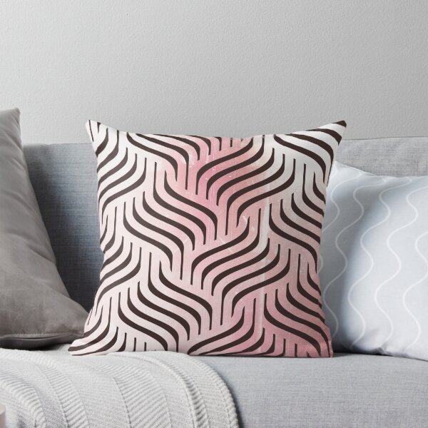 Item preview, Blush Pink Wavy Diamonds Pattern  designed and sold by Designs By YL.