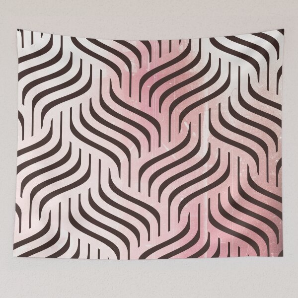 Item preview, Blush Pink Wavy Diamonds Pattern  designed and sold by Designs By YL.