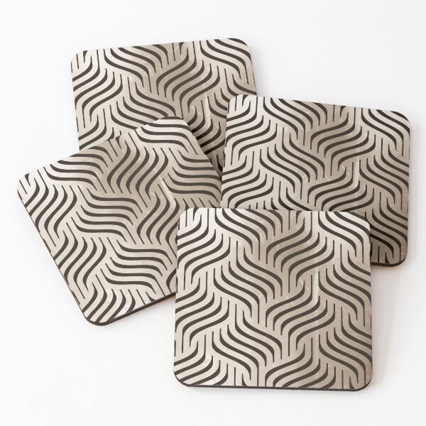 Item preview, Brown Wavy Diamonds Pattern  designed and sold by Designs By YL.
