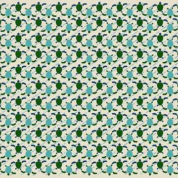 Artwork thumbnail, Sea Turtle Optical Print Pattern by CvLoria