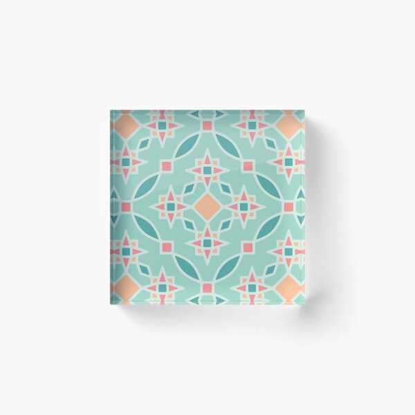 Item preview, Beach Tile Quatrefoil Pattern designed and sold by sarabethtextile.