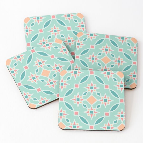Item preview, Beach Tile Quatrefoil Pattern designed and sold by sarabethtextile.