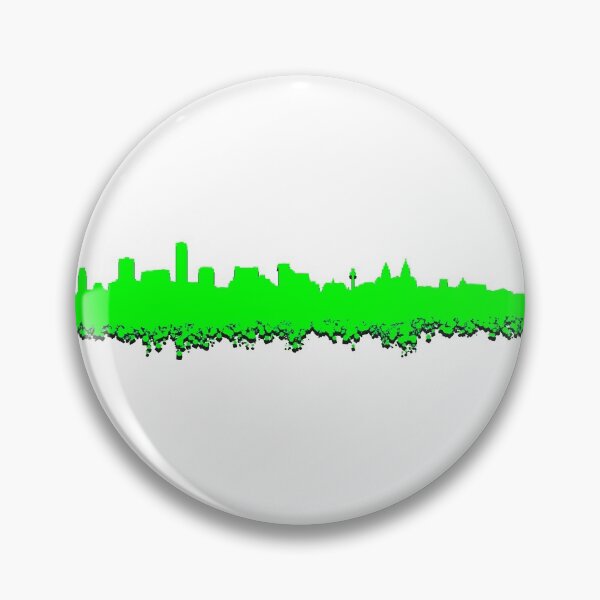 Item preview, Liverpool Skyline Rocks Green designed and sold by Paul Madden.
