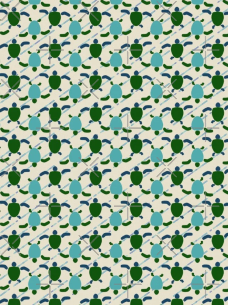 Thumbnail 4 of 4, iPhone Case, Sea Turtle Optical Print Pattern designed and sold by CvLoria.
