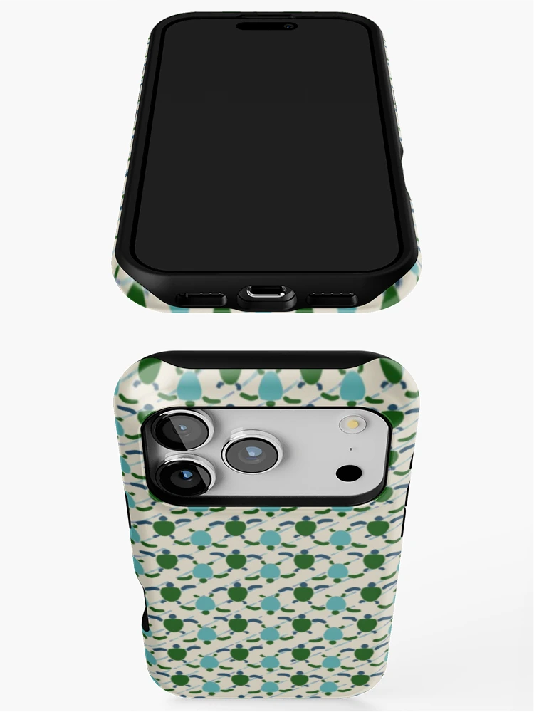 Thumbnail 3 of 4, iPhone Case, Sea Turtle Optical Print Pattern designed and sold by CvLoria.