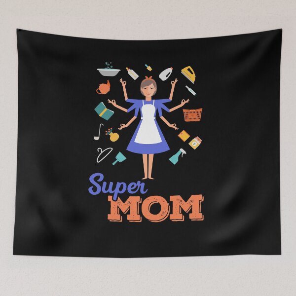 Item preview, Super Mom, Happy Mother's Day designed and sold by ZaydounStark.