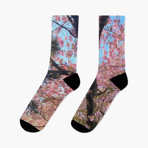Item preview, Cherry Blossoms in Central Park, Nature photograph / sticker / duvet designed and sold by marina ralston.