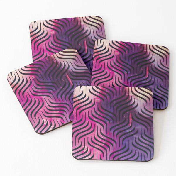 Item preview, Vibrant Pink Purple Wavy Diamonds Pattern  designed and sold by Designs By YL.