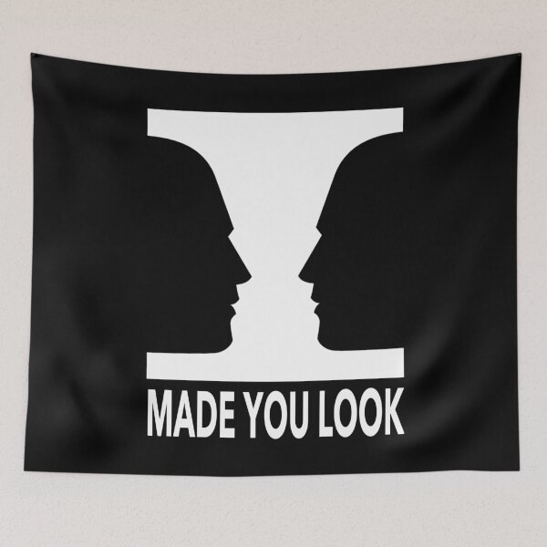 Item preview, Rubins Vase - Made You Look Faces and Vase Illusion designed and sold by molamode.