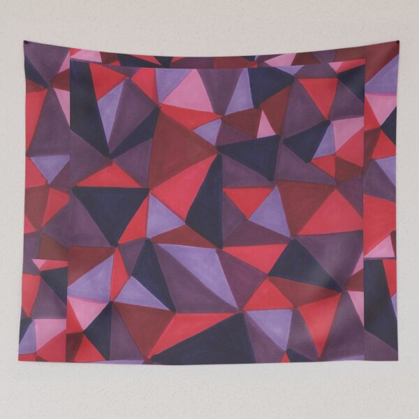 Item preview, Triangles: Reds and Violets designed and sold by LauraKozdra.