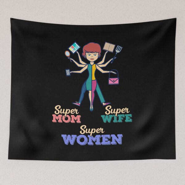 Item preview, Super Mom, Super Wife, Super Tired, Happy Mother's Day designed and sold by ZaydounStark.