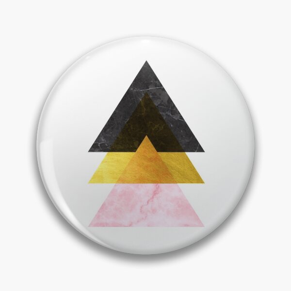 Item preview, Modern Pink Gold Black Marble Geometric Triangle designed and sold by Turkdesigner.