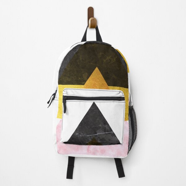 Item preview, Modern Pink Gold Black Marble Geometric Triangle designed and sold by Turkdesigner.