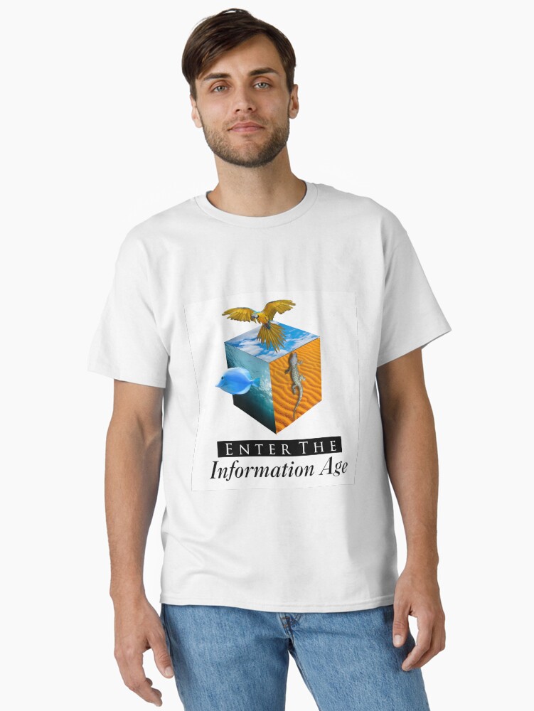 Thumbnail 1 of 7, Classic T-Shirt, Enter the Information Age designed and sold by pangeaworx.
