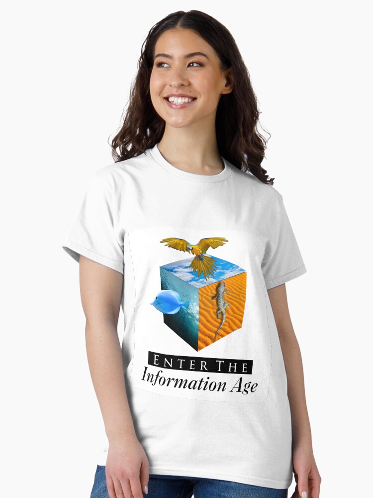 Thumbnail 2 of 7, Classic T-Shirt, Enter the Information Age designed and sold by pangeaworx.