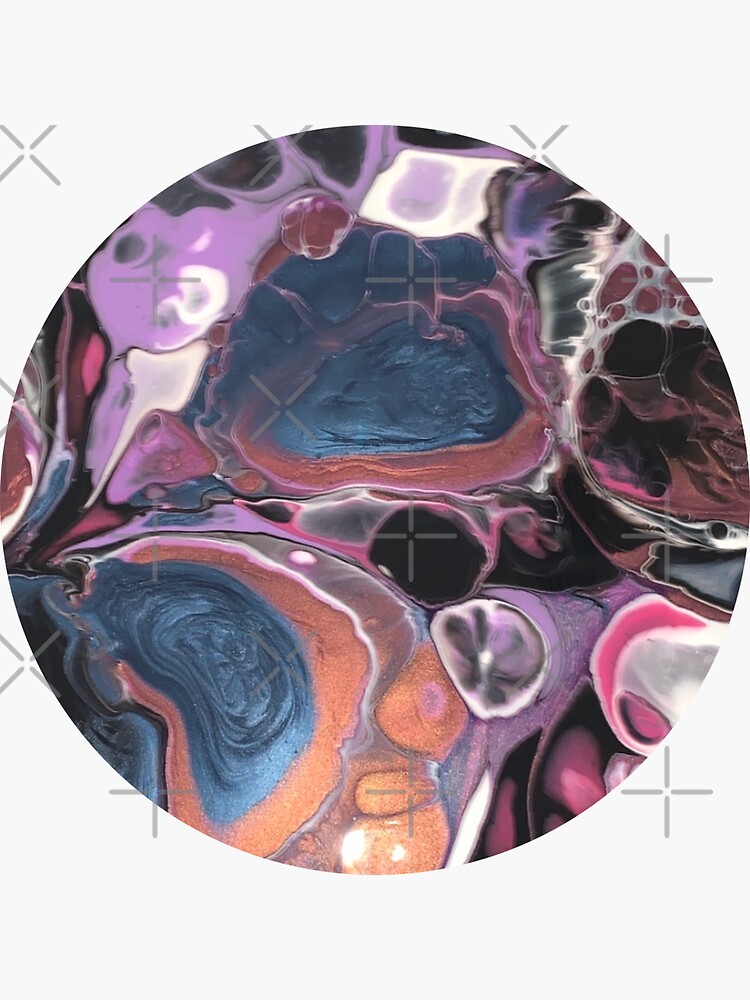 "Taffy Dream Fluid Abstract Art" Sticker for Sale by NaturalFluidity