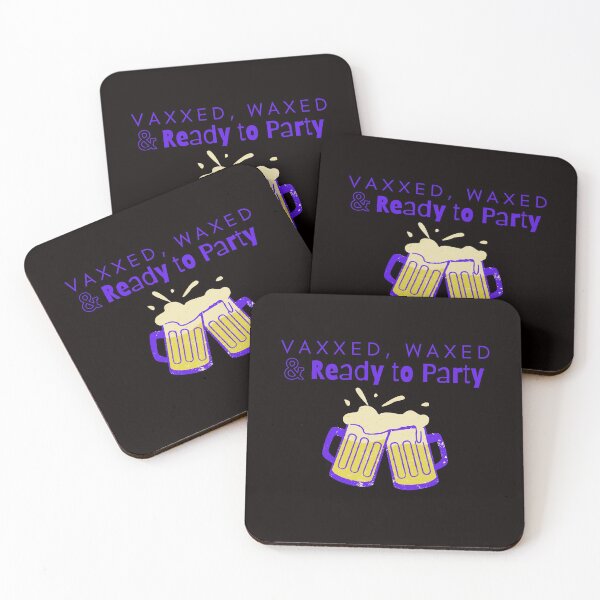 Item preview, Vaxxed and Waxed Ready to Party Vaccine Funny designed and sold by Philfashionista.