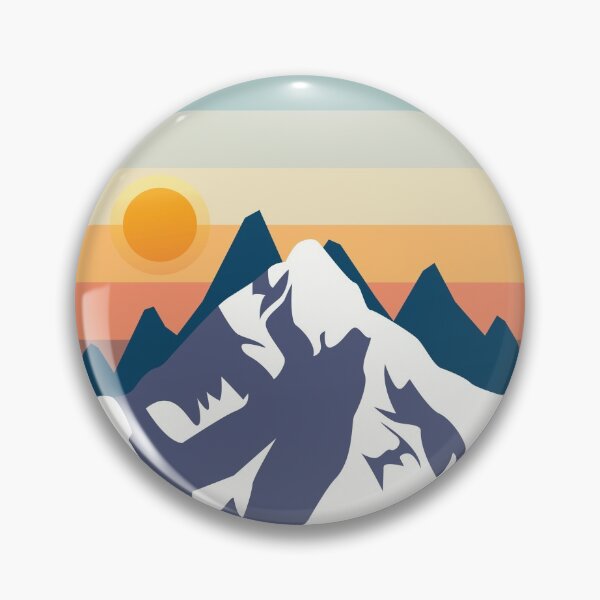Item preview, Mountain Sunset Circle Rainbow Outdoors Nature Hiking Lovers  designed and sold by Yooshirt Collection.